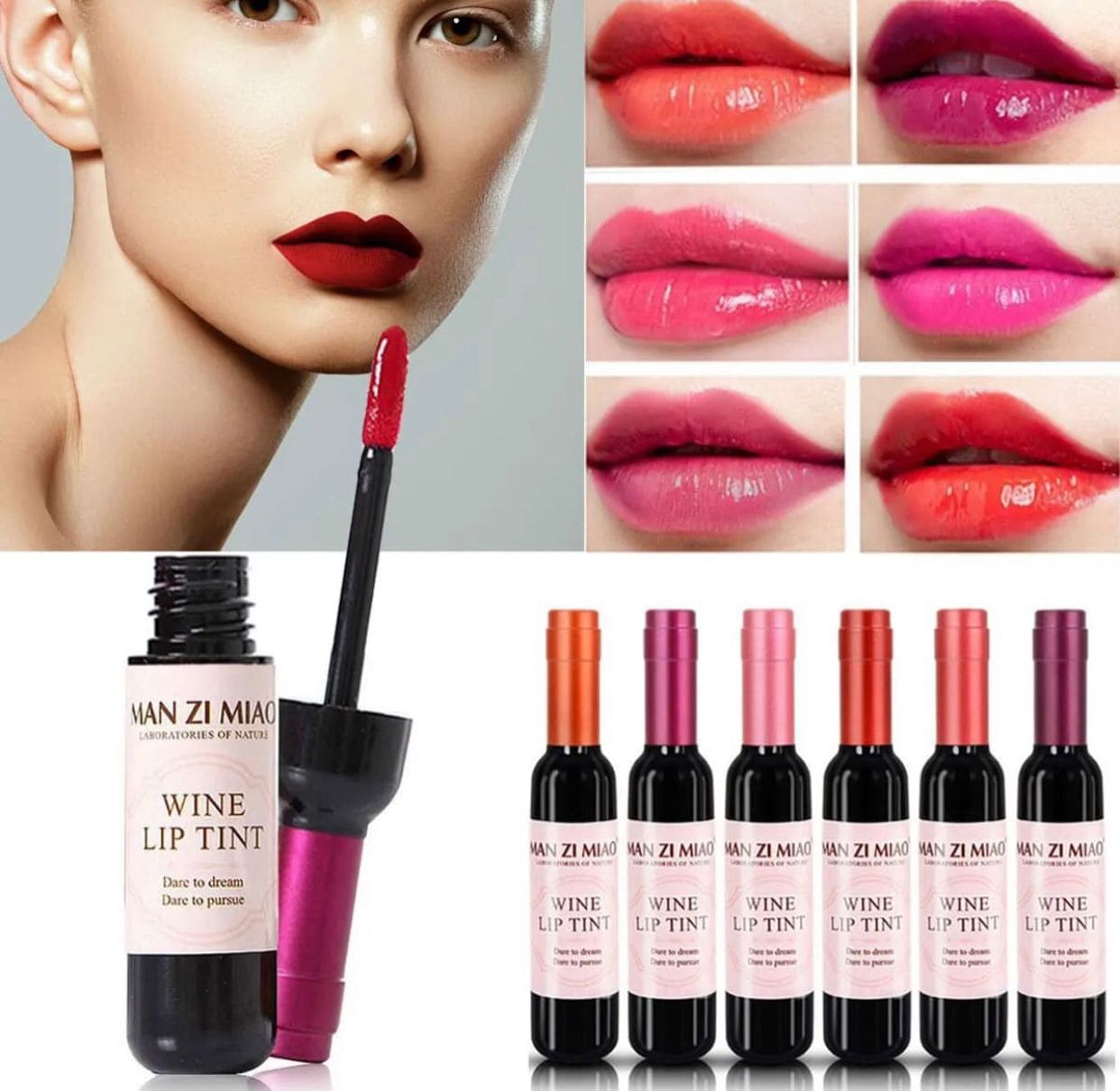 Wine Lip tint 6pc set